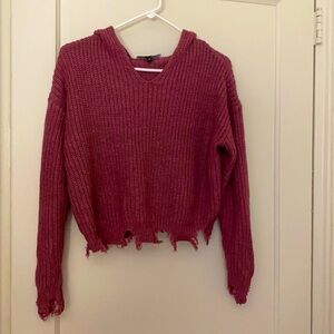 Derek heart knitted sweater with hood size: S